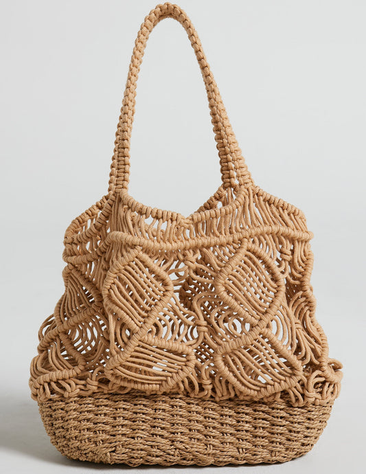 Marion Crochet Tote Bag