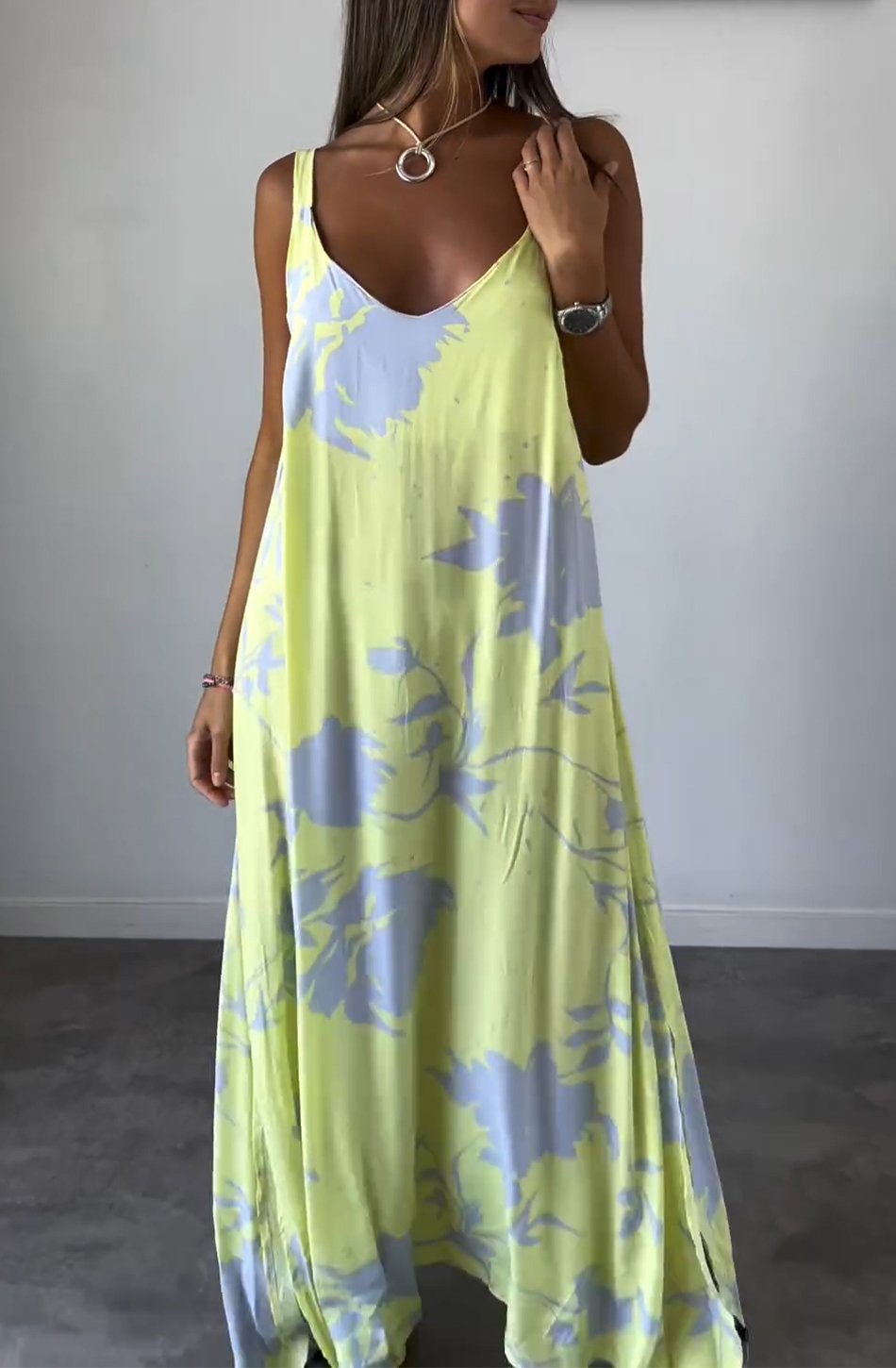 Women Printed Slip Dress